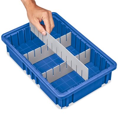 Divider Box - 20 x 15 x 8, Clear S-19499 - Uline