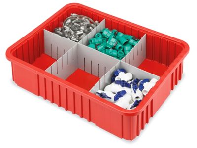 Plastic Divider Boxes, Grid Containers in Stock - ULINE