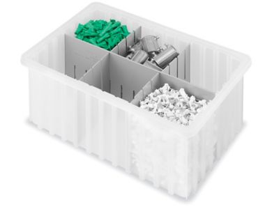 Plastic Divider Boxes, Grid Containers in Stock - ULINE