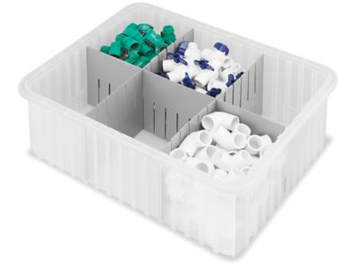 Plastic Divider Boxes, Grid Containers in Stock - ULINE