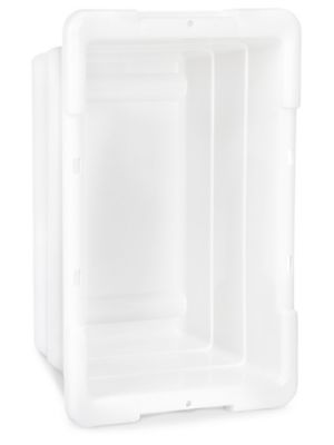 Tubular Plastic Hangers - 3/8, White - ULINE - Carton of 120 - S-22340