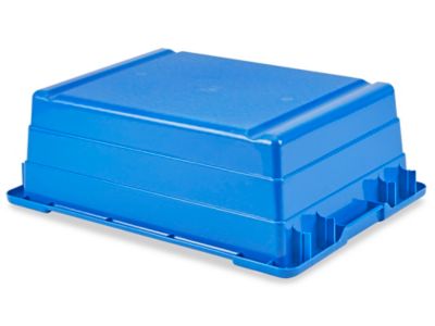 Heavy-Duty Stack and Nest Containers - 24 x 15 x 8, Blue S-19473BLU - Uline