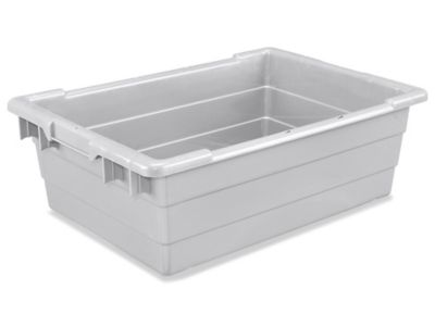 Cross-Stack Tub - 24 x 17 x 8", Gray S-19503GR