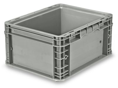 Straight Wall Container - 15 x 12 x 7 1/2", Gray S-19507GR