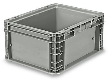 Straight Wall Container - 15 x 12 x 7 1/2", Gray S-19507GR