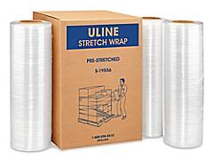 ULINE Heavy Duty Pre-Stretched Stretch Wrap Shrink Wrap Pallet Wrap 18" x 1,500' 