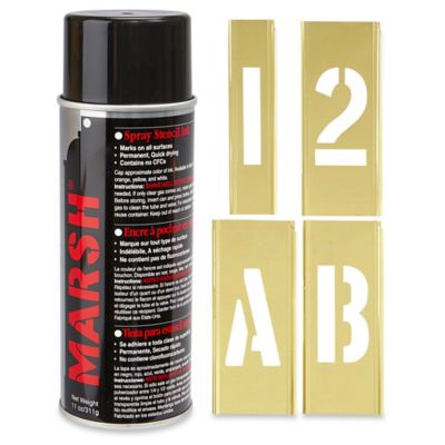 Brass Stencils - Letters and Numbers, 2" S-1963