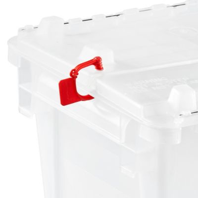 Clear Industrial Totes - 10.1 x 7.8 x 6.5 S-19660 - Uline