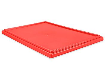 Stack and Nest Container Lid - 23 x 16", Red S-19694L-R
