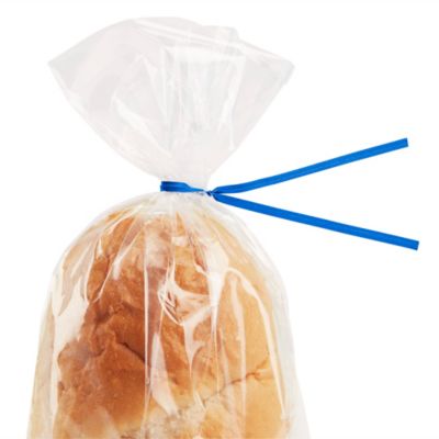 S-19797BLU – Liens torsadés prédécoupés en plastique – 8 po, bleu