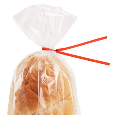 Paper Pre-Cut Twist Ties - 8", Red S-19797R