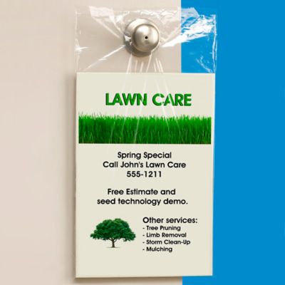 10 x 15" 1.5 Mil Clear Doorknob Bags S-19798