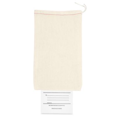 Cloth Mailing Bags with Tag - 6 x 10" S-1988