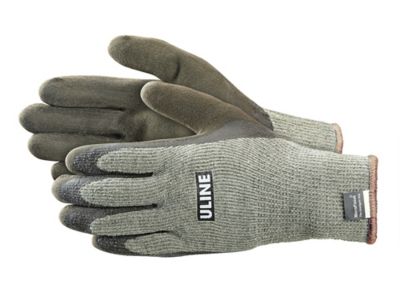 Uline Secure Grip™ Nitrile Gloves - Powder-Free, Orange, Large