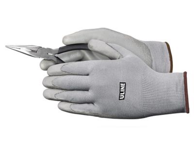 Uline Polyurethane Coated Gloves - White, Small S-14316S - Uline