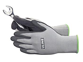 Uline Super Gription&reg; Foam Nitrile Coated Gloves - Large S-19890-L
