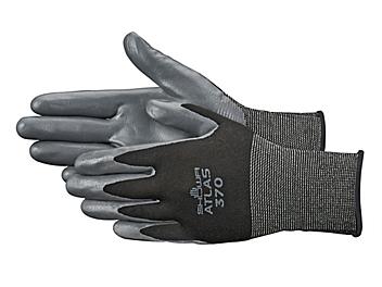 Showa&reg; Atlas&reg; 370 Flat Nitrile Coated Gloves - Medium S-19891-M