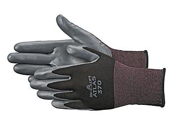 Showa&reg; Atlas&reg; 370 Flat Nitrile Coated Gloves - Small S-19891-S