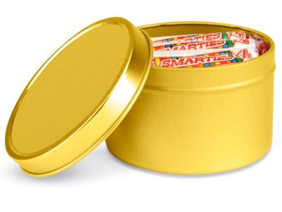 Gold Metal Tins  Specialty Bottle