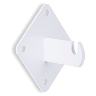 Support pour panneaux grillagés – Blanc, fixation murale