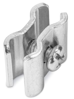 Pinces de connexion pour panneaux grillagés – Chromé