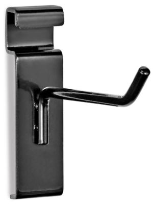 Gridwall Scanner Hook 12 - Black - 100/Carton – Omaha Fixture