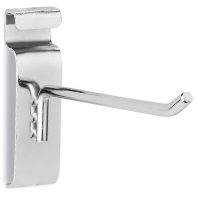 Peg Hooks for Gridwall - 6", Chrome S-19934C