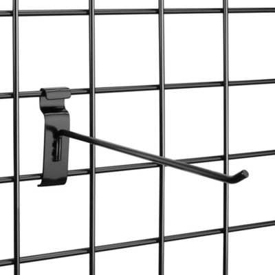 Black Peg Hooks for Grid Wall - 10