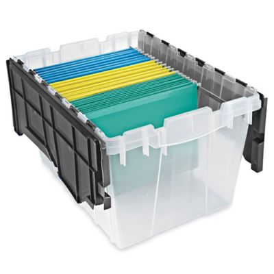 Plastic Storage File Box - 24 x 12 x 10 S-16322 - Uline