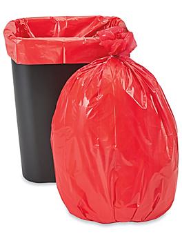 Trash Liners - 12-16 Gallon, Red S-19943R