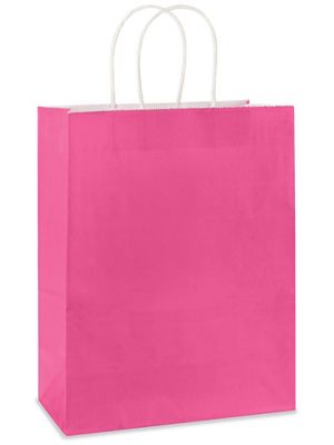 Deluxe Tinted Color Shopping Bags - 10 x 5 x 13