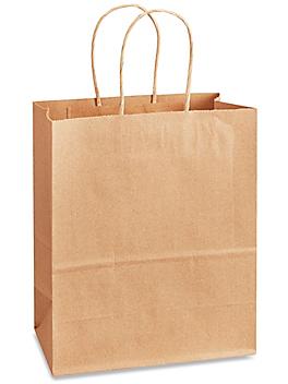 Recycled Paper Shopping Bags - 8 x 4 3/4 x 10 1/4", Cub S-19974