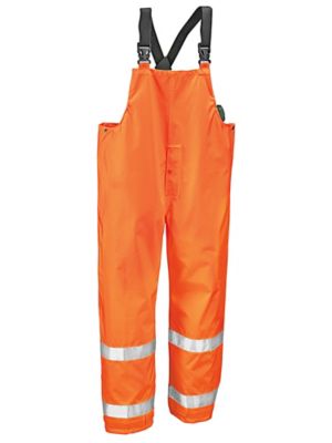 Class 3 Hi-Vis Heavy Duty Rain Overalls - Orange, 2XL S-19980O-2X