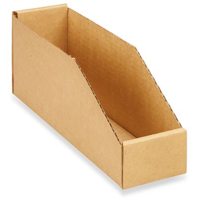 Kraft Corrugated Parts Bins - 3 x 12 x 4 1/2" S-20014