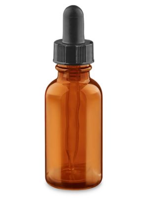 Lotus Brands Amber Glass Bottle with Dropper 1 oz Unit