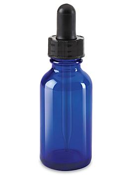 Glass Dropper Bottles - 1 oz, Blue S-20037BLU