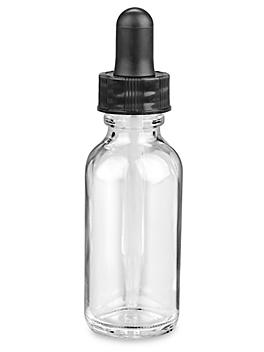 Glass Dropper Bottles - 1 oz, Clear S-20037C