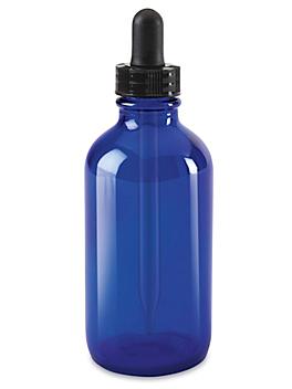 Glass Dropper Bottles - 4 oz, Blue S-20039BLU
