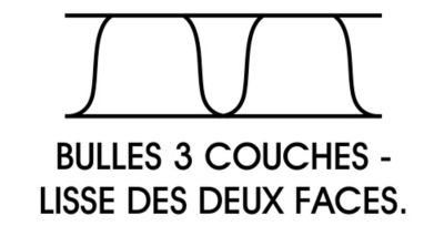 Sacs de bulles : lisse des deux côtés