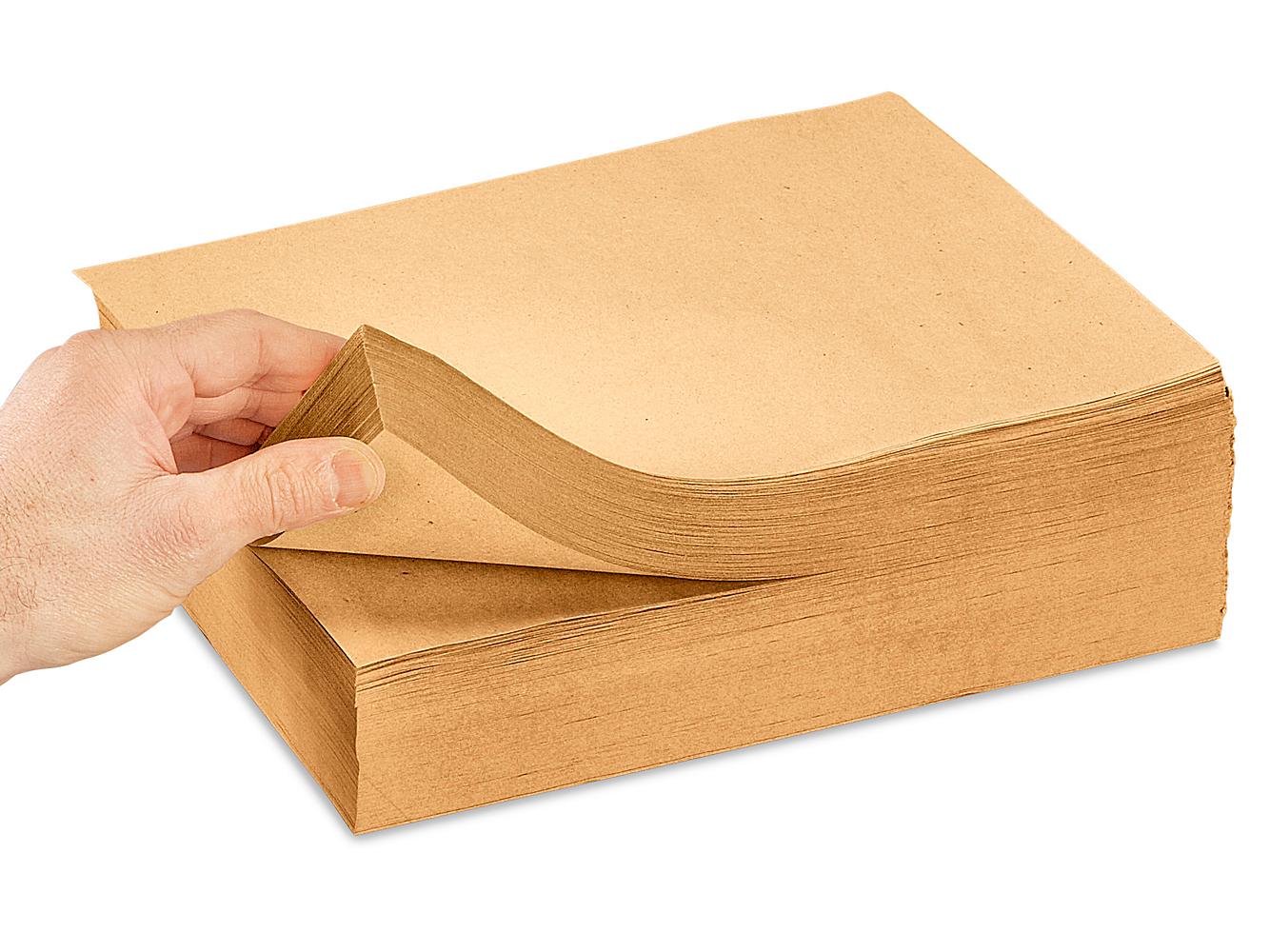 50 lb Kraft Paper Sheets - 8 1/2 x 11 - ULINE - Bundle of 4,600 - S-20062