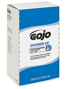 GOJO&reg; Shower Up&reg; Soap and Shampoo Refill Box - 2,000 mL S-20086-2K