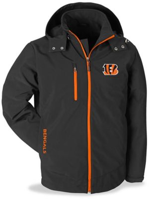 NFL Soft Shell Coat - Cincinnati Bengals, Large S-20087CIN-L - Uline