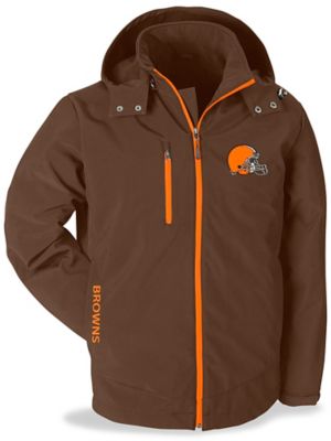 NFL Soft Shell Coat - Cleveland Browns, Large S-20087CLE-L - ULINE