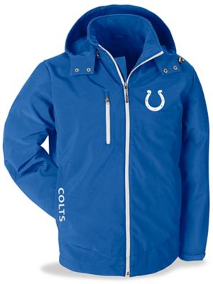 NFL Colts Puffer Jacket with Faux Fur Trim Hood