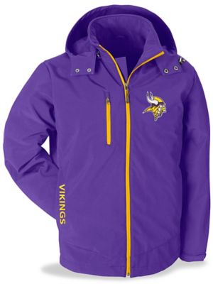 Men's Starter Purple/Gold Minnesota Vikings Enforcer Satin Varsity