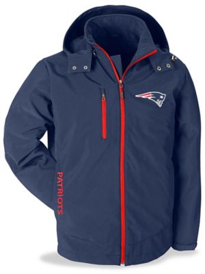 NFL Soft Shell Coat - New England Patriots, Large S-20087NEP-L - Uline