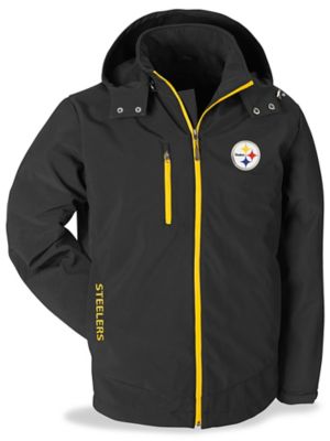 NFL Soft Shell Coat - Pittsburgh Steelers, XL S-20087PIT-X - ULINE