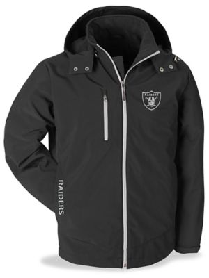 Oakland Raiders Soft Shell 1/4 Zip Pullover Track Jacket G-III