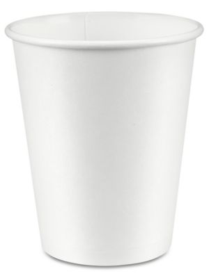 Choice 12 oz. White Poly Paper Hot Cup - 1000/Case