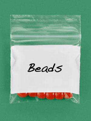 2 x 2" 2 Mil White Block Reclosable Bags S-2010